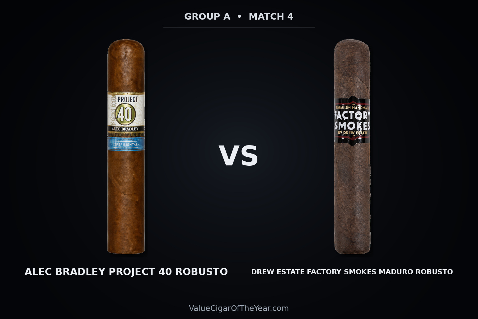 Match M4 recap — Alec Bradley Project 40 vs. Factory Smokes Maduro: Construction and Burn Win M4