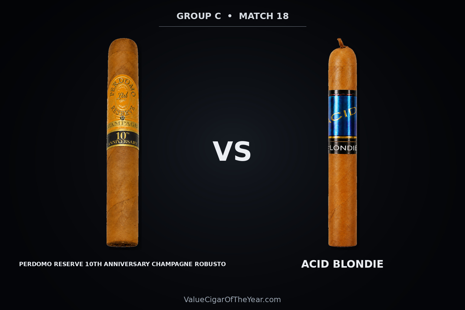 Match M18 recap — Perdomo Champagne vs. ACID Blondie: Refinement Secures Third Place