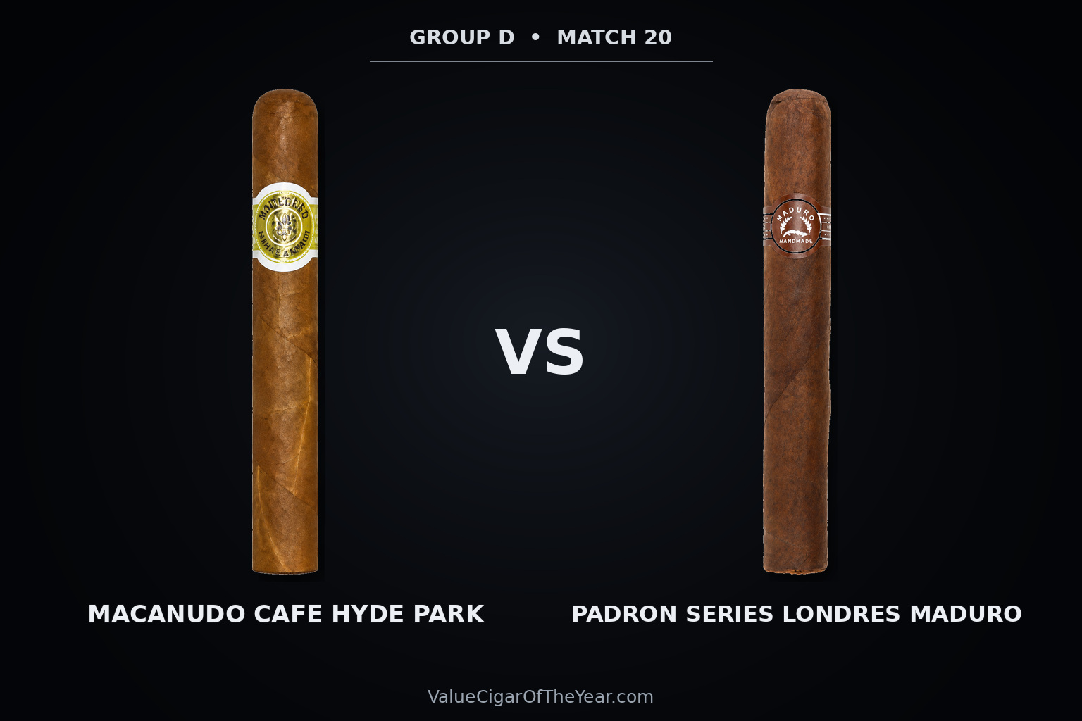 Match M20 recap — Macanudo Café vs. Padrón Londres Maduro: Balance Takes M20