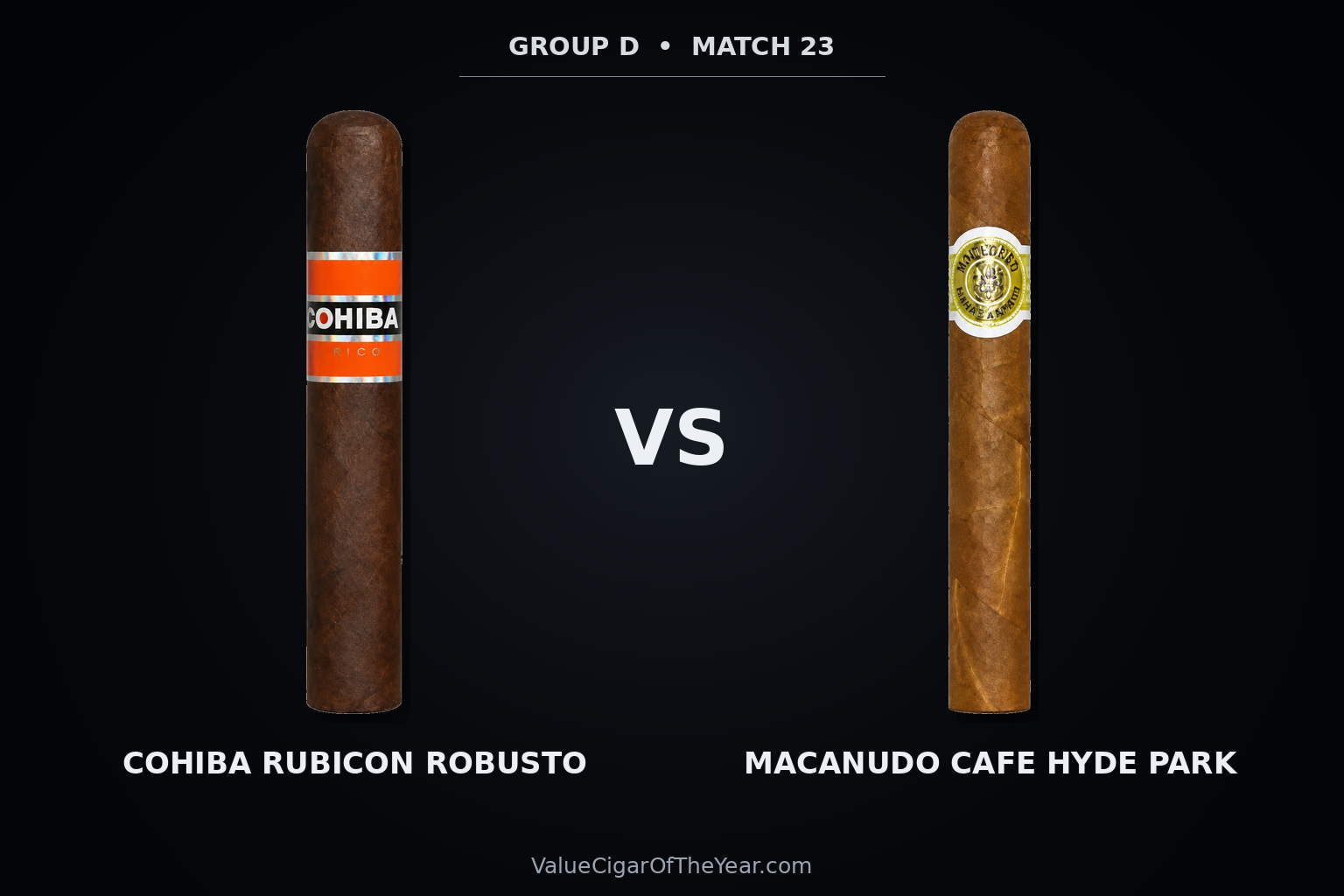 Match M23 recap — Cohiba Rubicon vs. Macanudo Café: Group D Supremacy in M23