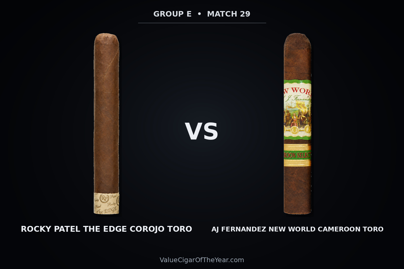 Match M29 recap — Rocky Patel The Edge vs. New World Cameroon: Group E Supremacy
