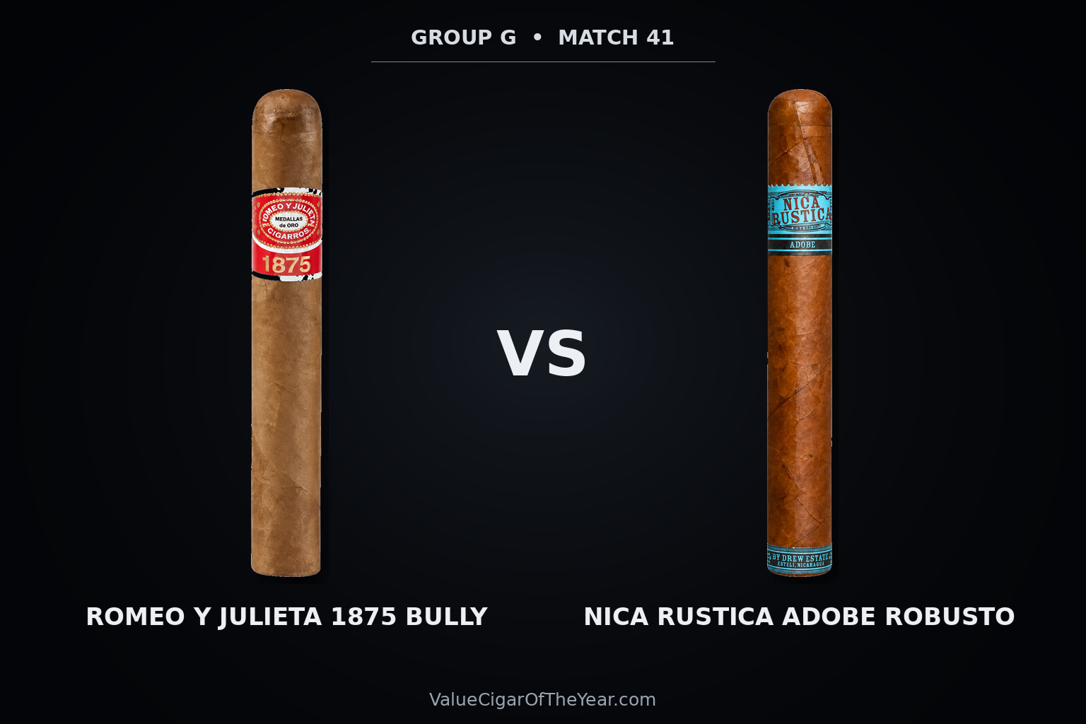 Match M41 recap — Romeo y Julieta 1875 vs. Nica Rustica Adobe: Group G Turns on Balance