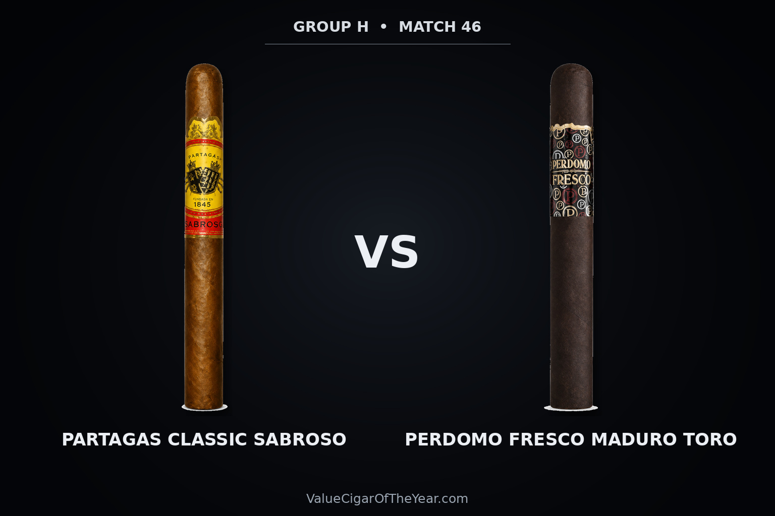 Match M46 recap — Partagas Sabroso vs. Perdomo Fresco Maduro: Aromatic Depth Clinches a Berth
