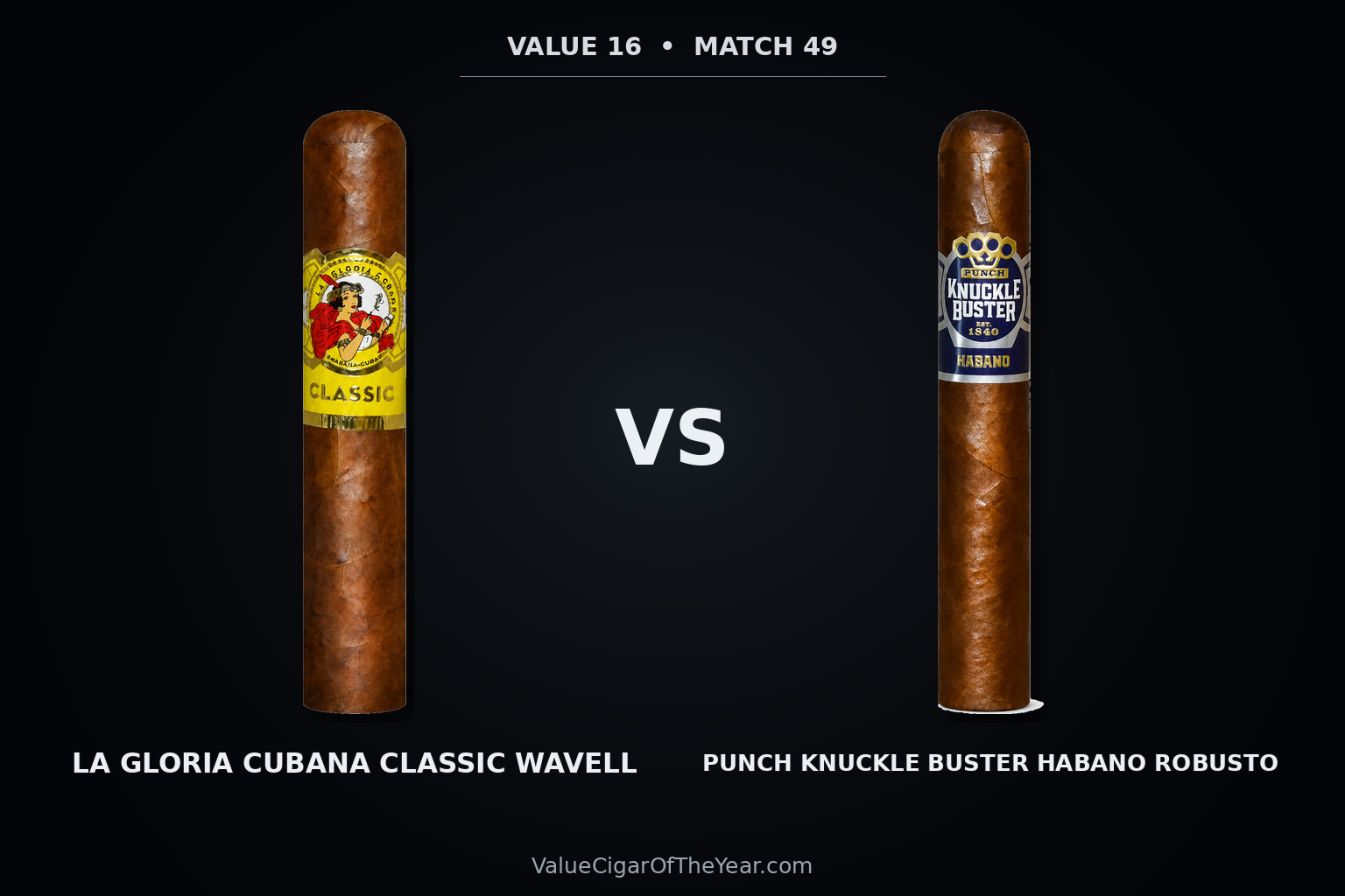 Match M49 recap — La Gloria Cubana Wavell vs. Punch Knuckle Buster: Richness Opens the Value 16