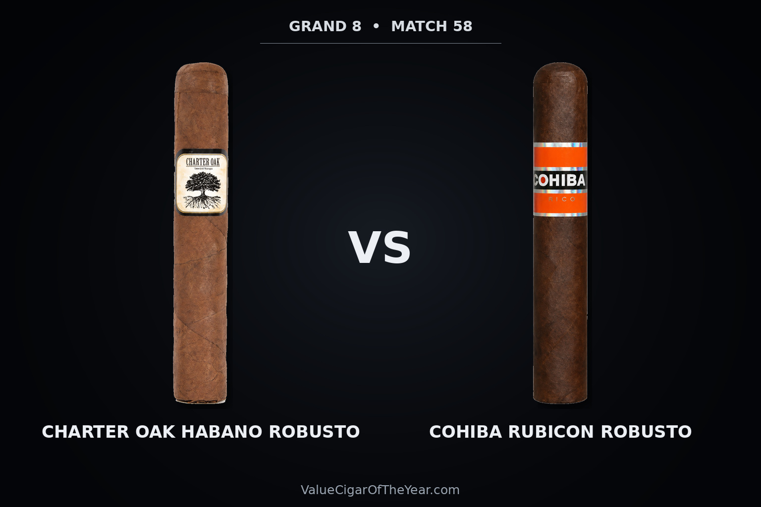 Match M58 recap — Charter Oak vs. Cohiba Rubicon: Grand 8 Polish
