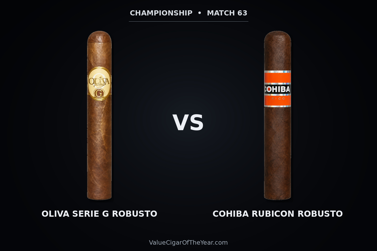 Match M63 recap — Oliva Serie G vs. Cohiba Rubicon: Rubicon Takes the Crown